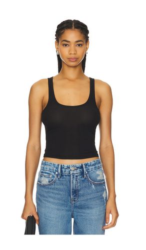 Crop Cut Tank in Black. - size L (also in M) - Good American - Modalova