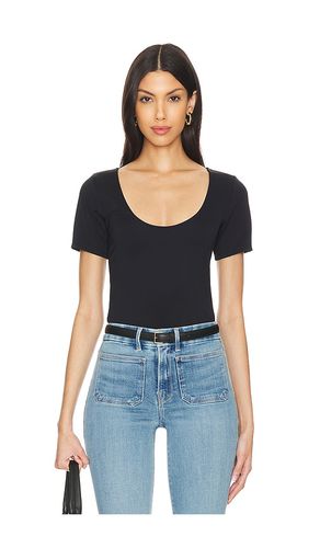Camiseta corta con escote redondo en color negro talla L en - Black. Talla L (también en M, S, XL, XS) - Good American - Modalova