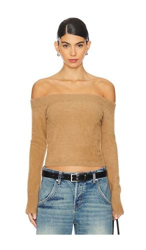 Top descubierto plush en color bronce talla 3X en - Tan. Talla 3X (también en 4X, L, M, S, XL) - Good American - Modalova