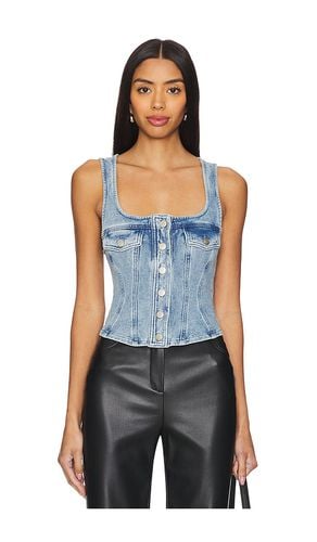 Jeanius Button Front Corset in Blue. - size L (also in M, S, XL/1X, XS, XXL/2X, XXXL/3X, XXXXL/4X) - Good American - Modalova