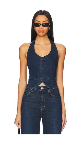 Chaleco halter denim en color azul talla 2X en - Blue. Talla 2X (también en 3X, 5X, L, M, S, XL, XS) - Good American - Modalova