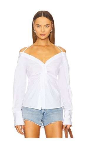 Poplin Off Shoulder Top in White. - size L (also in M, S, XS, XXL/2X, XXXXL/4X) - Good American - Modalova