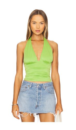 Slinky Jersey Halter Top in Green. - size L (also in M, S, XL/1X, XS, XXL/2X, XXXL/3X, XXXXL/4X) - Good American - Modalova