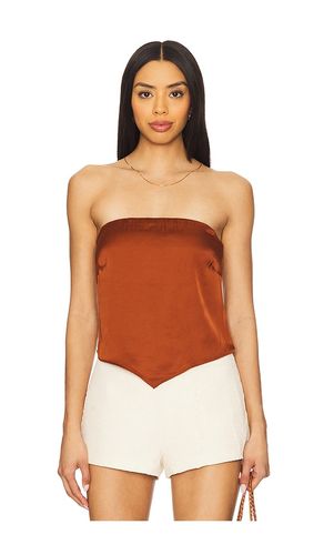 Satin Handkerchief Top in Rust. - size M (also in S, XS, XXL/2X, XXXXL/4X) - Good American - Modalova