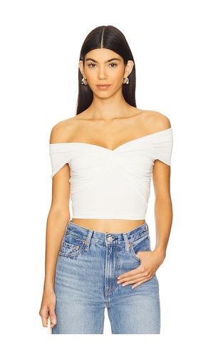 Raon Jersey Twist Off Top in Ivory. - size L (also in M, S, XL/1X, XS, XXL/2X, XXXL/3X, XXXXL/4X) - Good American - Modalova