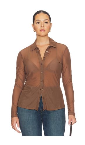 Mesh Button Up Top in . Size M. Also in S, XS - Good American - Modalova