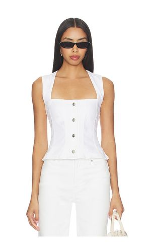 Button Front Peplum Top in . Taglia L. Also in M, S, XL - Good American - Modalova