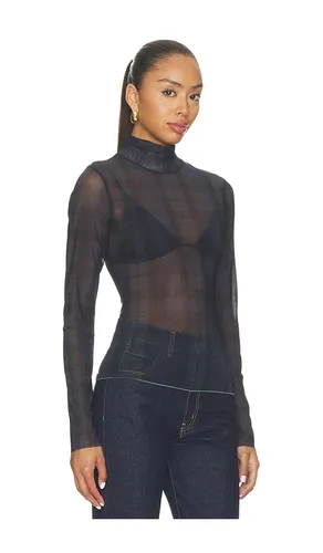The Mesh Turtleneck in Green. - size L (also in M, S, XL, XS) - Good American - Modalova
