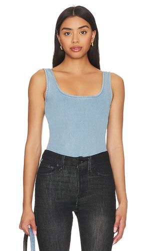 Indigo Modern Tank Bodysuit in Blue. - size 7 (also in 8) - Good American - Modalova