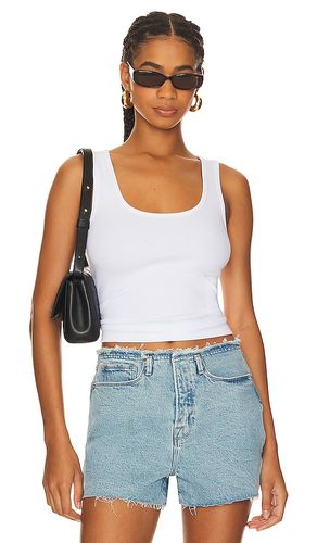 Heritage Scoop Tank Top in White. - size 4X (also in 5X, XXL) - Good American - Modalova