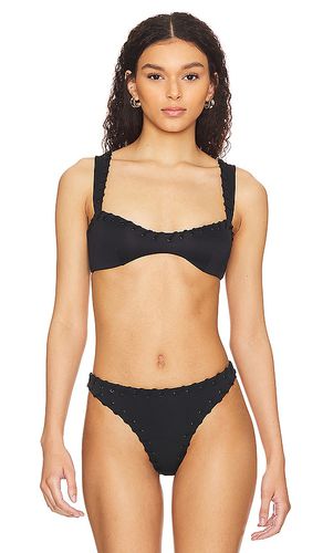 Whip Stitch Bikini Top in Black. - size L (also in M, S, XL, XS) - Good American - Modalova