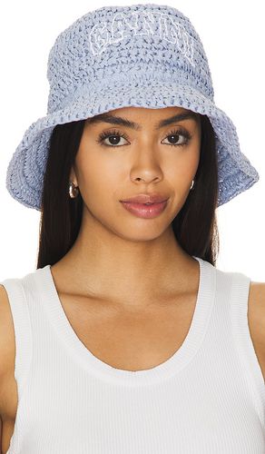 Sombrero de paja de verano en color talla all en - Baby Blue. Talla all - Ganni - Modalova