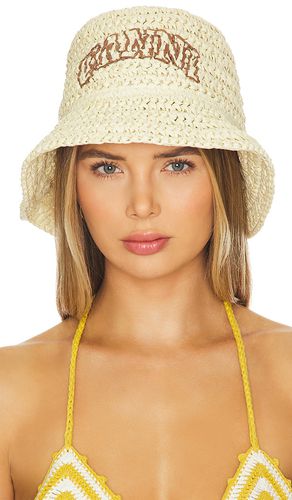 Sombrero de paja de verano en color beige talla all en - Beige. Talla all - Ganni - Modalova