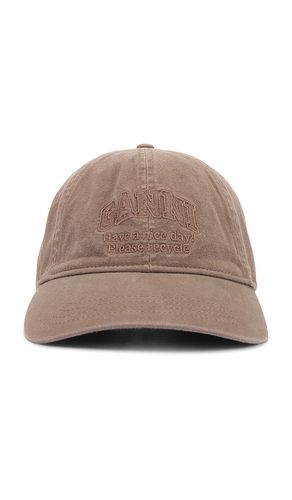 Ganni Cap Hat in Brown - Ganni - Modalova