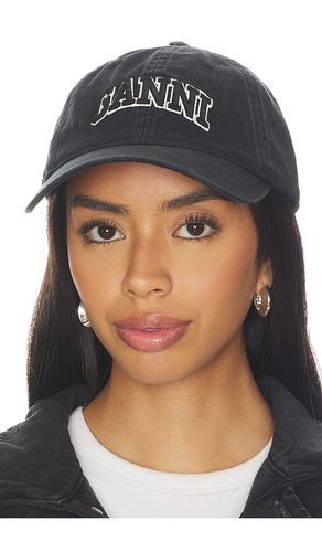 BASE-CAP WASHED CANVAS in - Ganni - Modalova