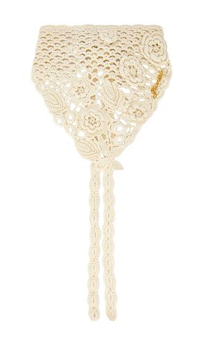 Ganni Crochet Head Scarf in Black - Ganni - Modalova