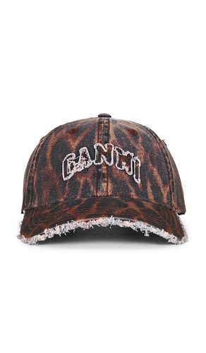 Printed Washed Cotton Oceliot Leopard in - Ganni - Modalova