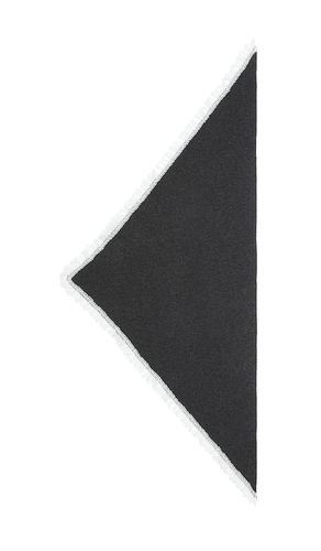 Wool Lace Triangular Scarf in Grey - Ganni - Modalova