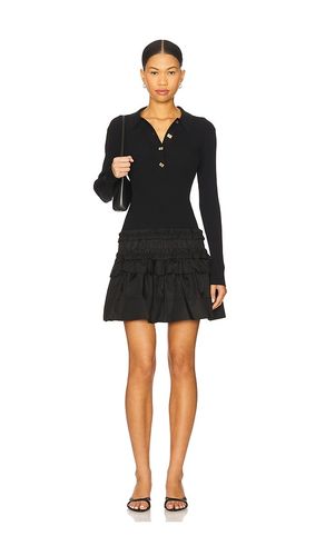 Melange Rib Knit Mini Dress in . - size L (also in M, S, XS, XXS) - Ganni - Modalova