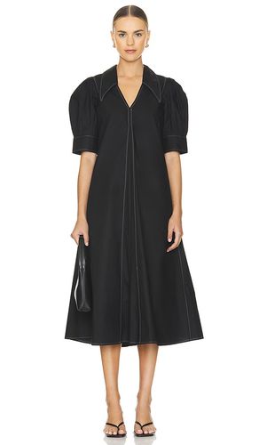 Cotton Poplin V-neck Maxi Dress in . - size 32 (also in 34, 36) - Ganni - Modalova