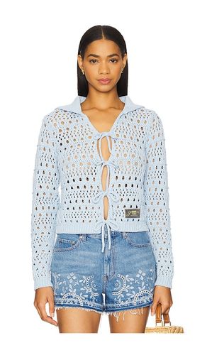 Tie String Cardigan in Baby Blue. - size L (also in M, S, XS) - Ganni - Modalova