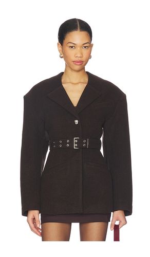 Peacot Wool Fitted Jacket in . Size 34. Also in 36 - Ganni - Modalova