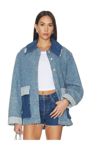 Patchwork Denim Midi Jacket in . Size S/M. Also in XXS/XS - Ganni - Modalova