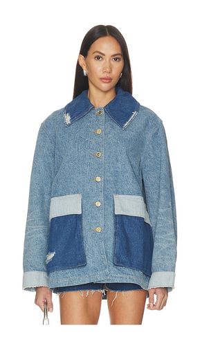 Patchwork Denim Midi Jacket in . Size S/M. Also in XXS/XS - Ganni - Modalova