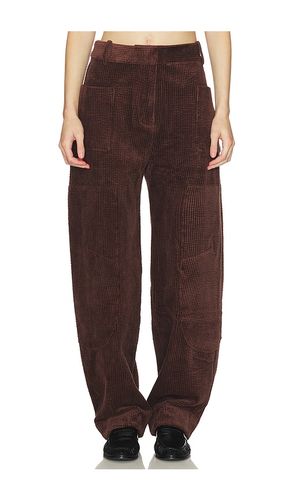 Seersucker Corduroy Pant in Brown. - size 32 (also in 34, 36, 38) - Ganni - Modalova
