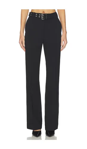 Bonded Crepe Belted Pant in . - size 34 (also in 36) - Ganni - Modalova