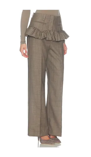 Wool Melange Suiting Skirt Pant in . Size 36. Also in 40 - Ganni - Modalova
