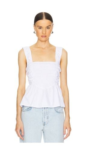 Strap Blouse in White. - size 40 (also in 42) - Ganni - Modalova