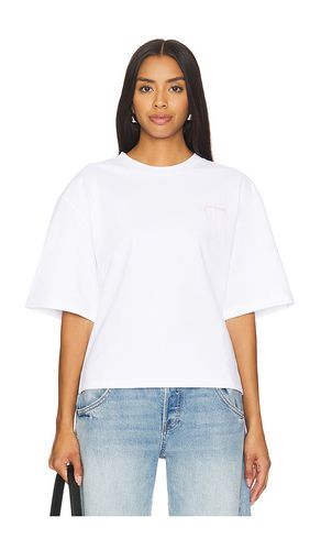 Drop Shoulder T-shirt in White. - size L (also in M, S, XS) - Ganni - Modalova