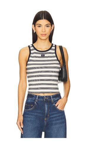 Striped Rib Tank Top in Navy. - size M (also in S, XL, XS) - Ganni - Modalova