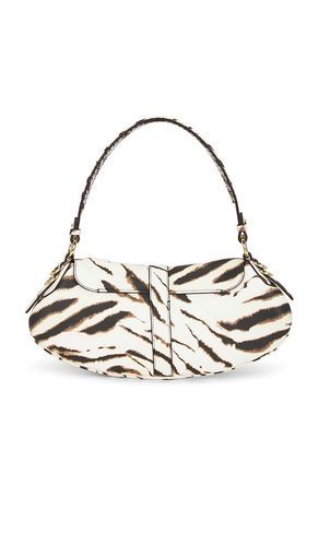 B-kat zebra bag in color ivory size all - Ganni - Modalova