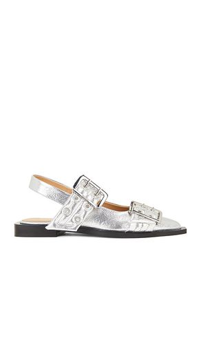 Buckle Ballerina Flats in . Taglia 37, 41 - Ganni - Modalova