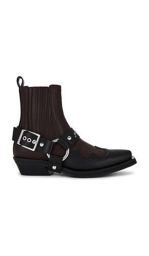 Western Boot Bicolor in Chocolate. - size 39 (also in 40, 41) - Ganni - Modalova