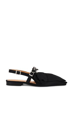 Big Bow Slingback Ballerina in . - size 37 (also in 38, 39, 40, 41) - Ganni - Modalova