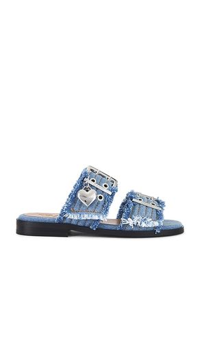 Feminine Buckle Sandal in Blue. - size 37 (also in 38, 39, 41) - Ganni - Modalova
