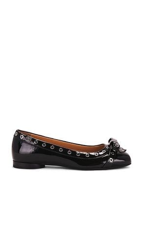 Eyelets Bow Ballerina Naplack in . - size 36 (also in 37, 38, 39, 40) - Ganni - Modalova