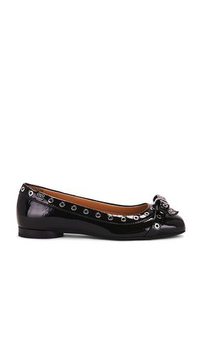 Eyelets Bow Ballerina Naplack in . Size 37, 38, 39, 40, 41 - Ganni - Modalova