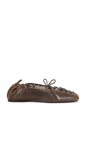 Eyelets Lace Up Ballerina in . - size 38 (also in 39, 40) - Ganni - Modalova