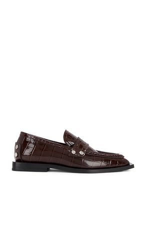 Studs Square Shiny Croco Loafer in . Size 37. Also in 38, 39 - Ganni - Modalova