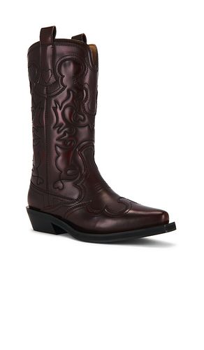 BOOT EMBROIDERED WESTERN in . Größe 36. Also in 41 - Ganni - Modalova