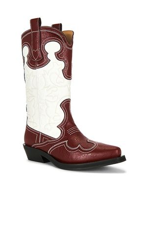 BOOT MID SHAFT EMBROIDERED WESTERN in . Größe 36. Also in 39, 40 - Ganni - Modalova