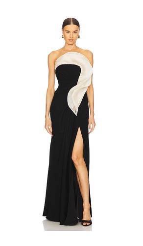 Monochromatic Ruffle Drape Gown in . - size 0 (also in 8) - Gaurav Gupta - Modalova