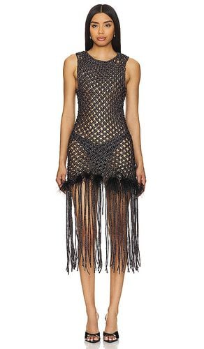 Crochet Midi Dress in Black. - size M (also in S, XS) - GIUSEPPE DI MORABITO - Modalova