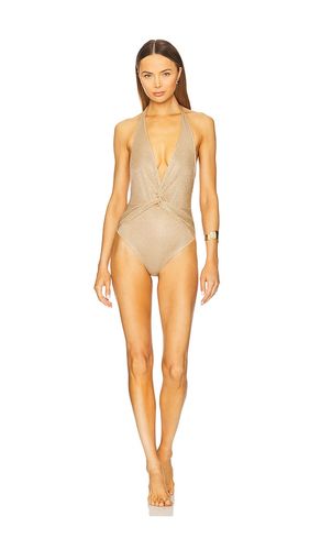 Knotted One Piece in Metallic Gold. - size 36 (also in 38, 42) - GIUSEPPE DI MORABITO - Modalova