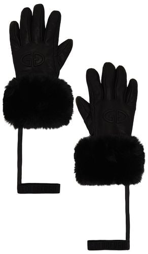 Lady Leather Embossed Logo Mittens in . - size 6.5 (also in 7, 7.5, 8) - Goldbergh - Modalova