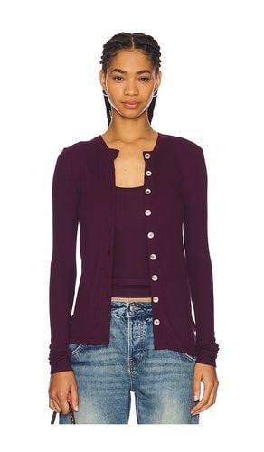 Classic Cardigan Gold Button in Burgundy. - size L (also in M, S, XL, XS) - Goldie - Modalova